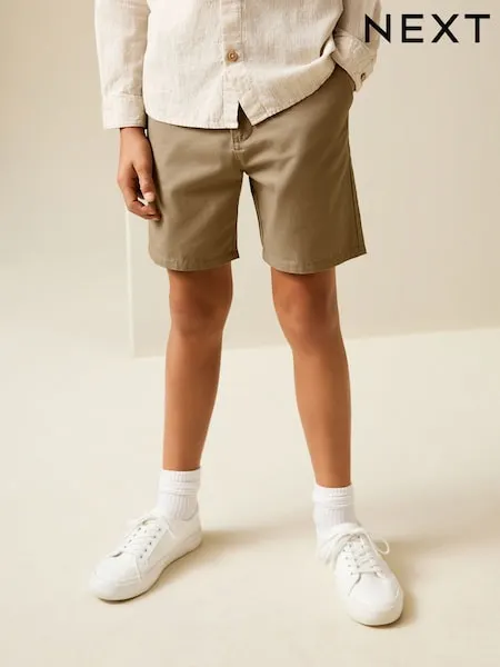 Tan Brown Regular Fit Chino Shorts (3-16yrs)
