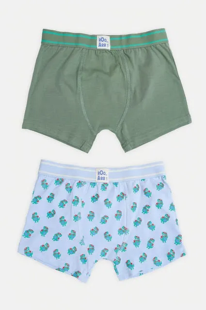 Kids 2-pack boxershort bio katoen met dino's - inSua