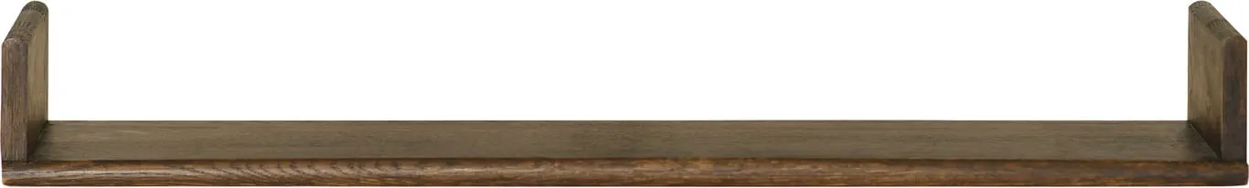 Circus vegghylle 80cm B: 80 cm, brunlakkert heltre eik