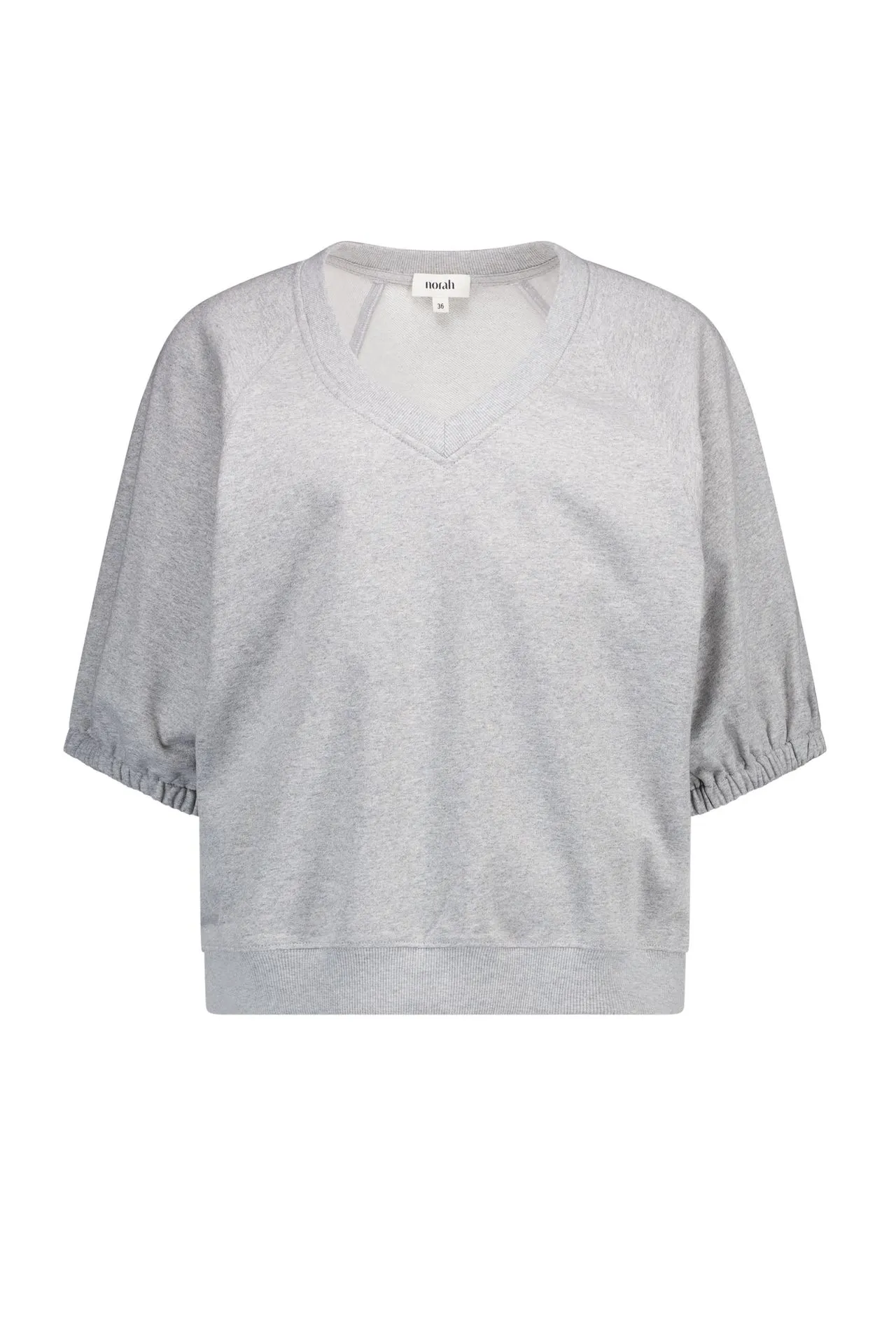 Grijze sweater met V-hals