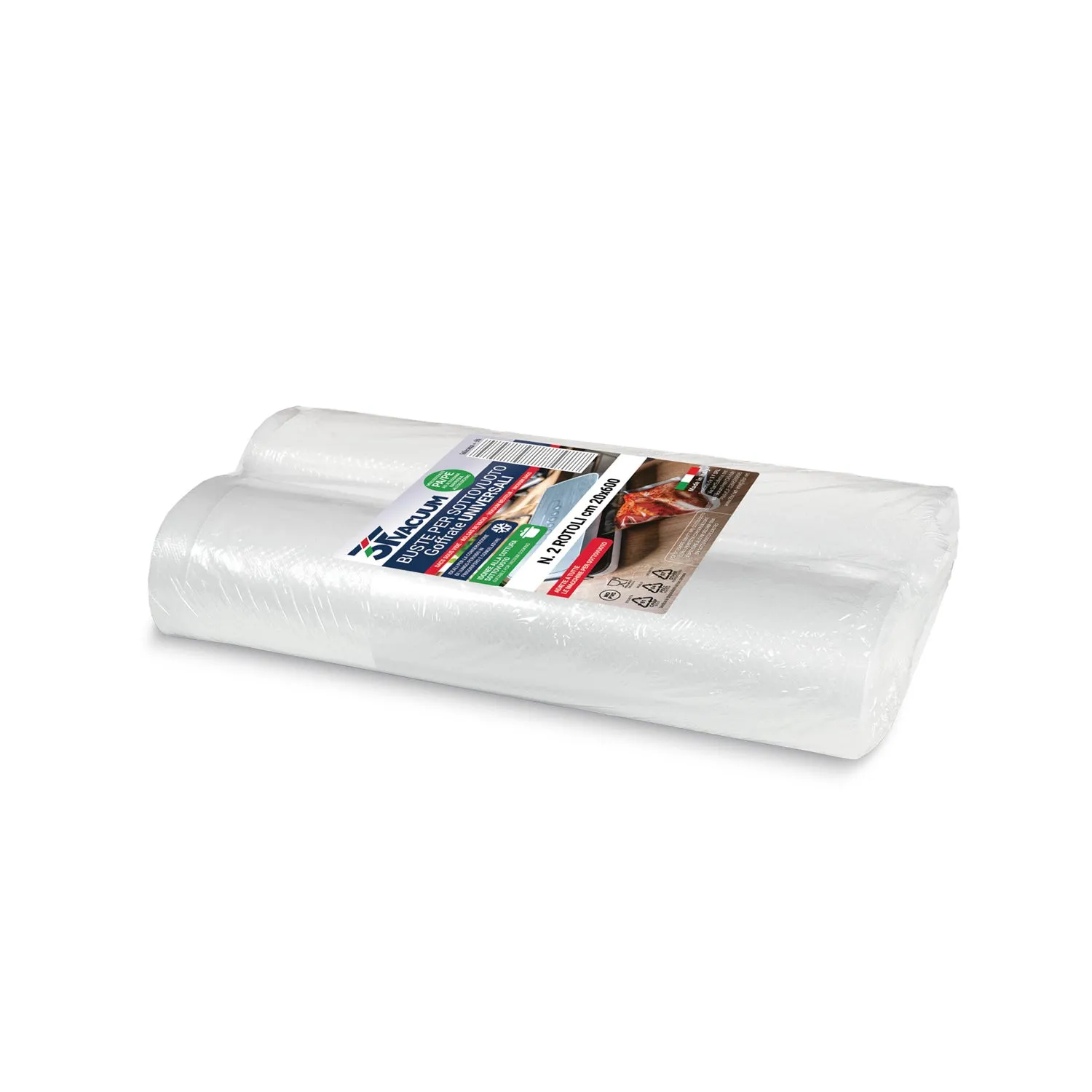 Rotoli Sottovuoto Goffrati 20x600 cm 2 Pezzi