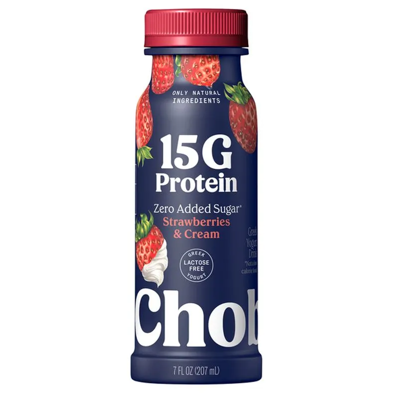 Chobani 15G Protein Strawberries & Cream Drinkable Yogurt