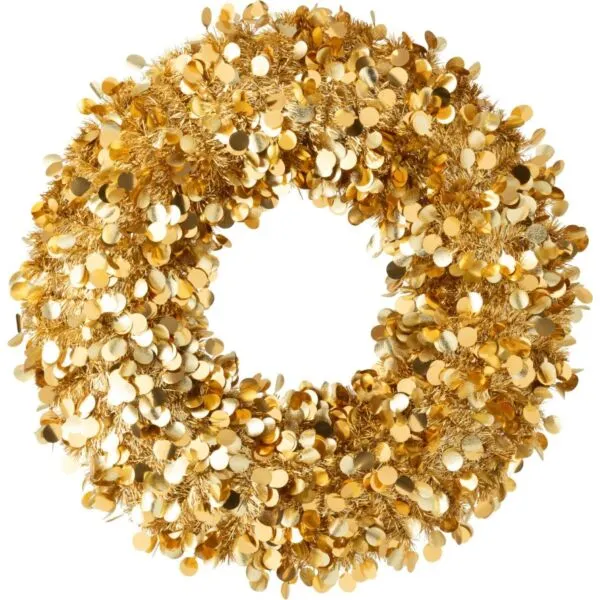 J-Line krans goud - polystyreen - 75 x 7 cm