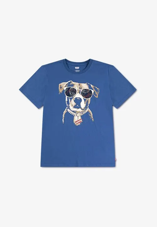PATRIOTIC PUP TEE - T-shirts med print - true navy