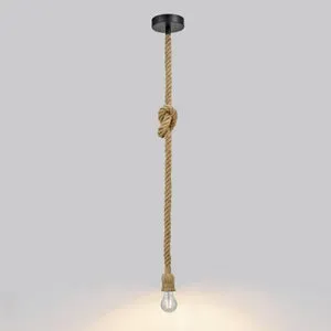 Lampadario Natura Cordera nero paralume giallo E27 Ø12.5cm INSPIRE