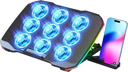 AIMIUZI Laptop Cooling Pad, Gaming Laptop Cooler with 9…