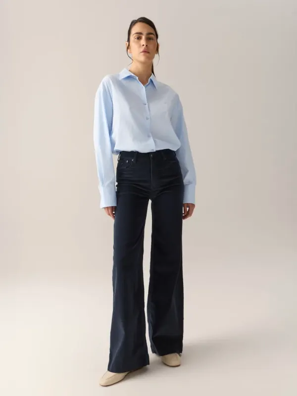 Palazzo Mistral Shiny Cord Navy