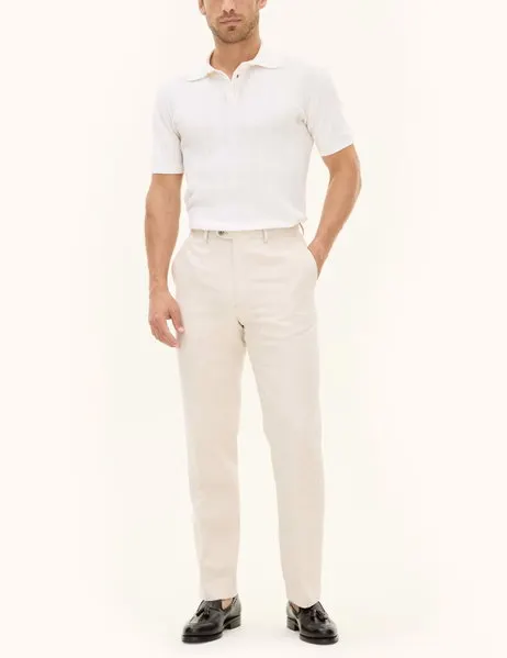 Barto Stripe Poloshirt Snow White