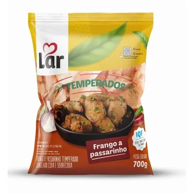 frango a passarinho temperado iqf lar 700g