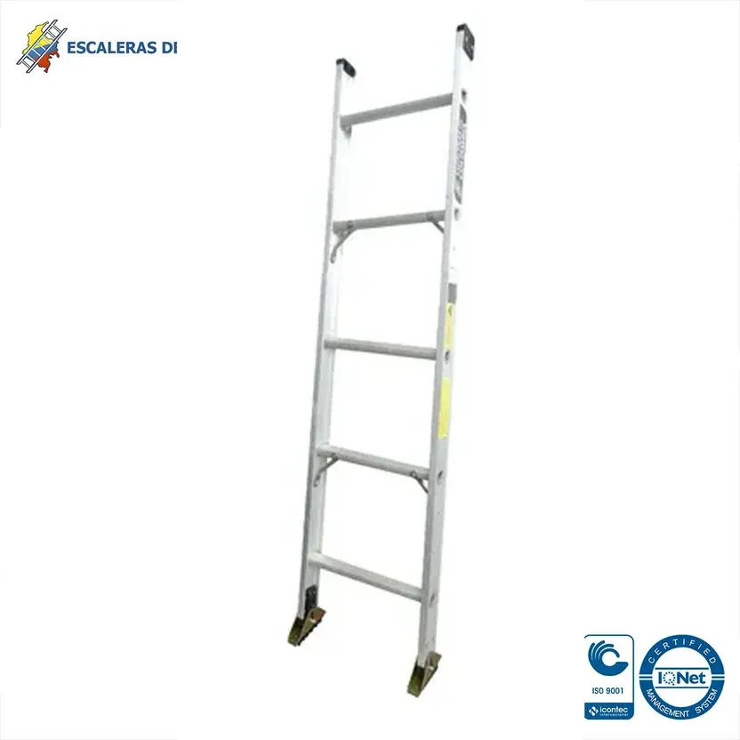 Escalera Certificada 2.40 m 8 P Sencilla Aluminio Tipo IA 136 kg