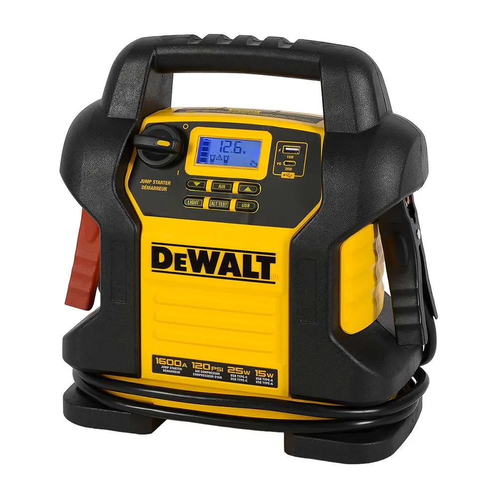 Démarreur de secours 1 600 A avec compresseur 120 lb/po² DEWALT