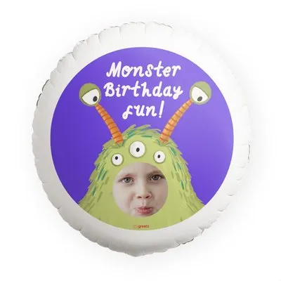 Ballon | Monster Birthday Fun | Foto aanpasbaar