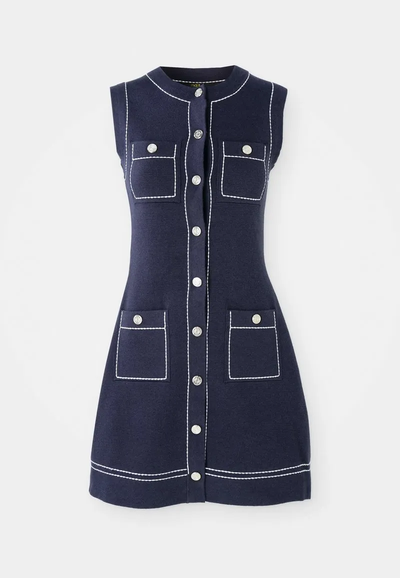 ROUSSAILLON - Strikket kjole - marine