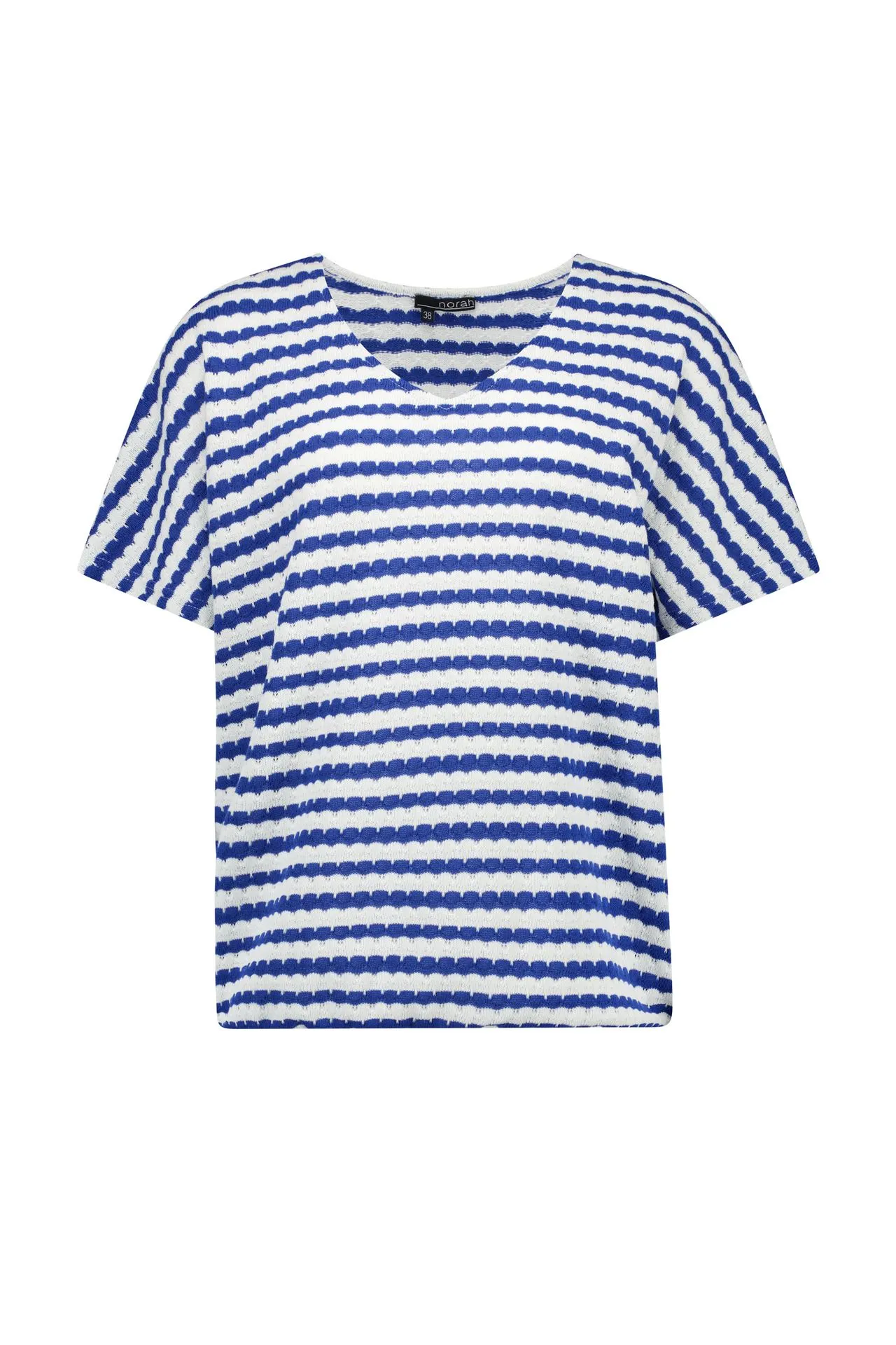 Blauw/wit gestreept shirt