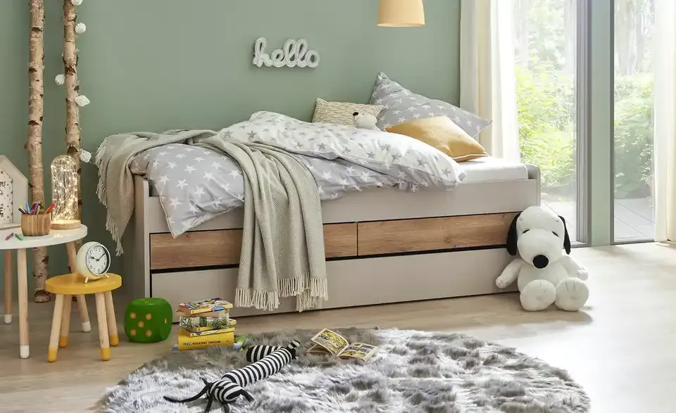 Duobett mit Stauraum Grow Up