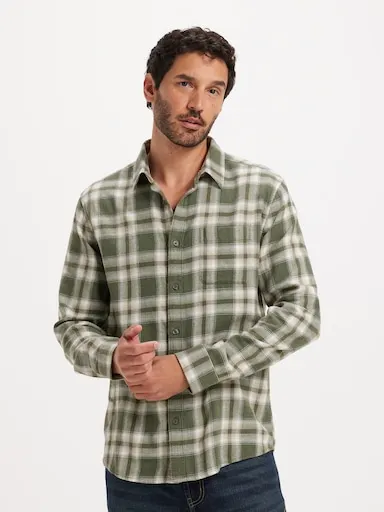 Just Jeans Long Sleeve Flannel Check Shirt