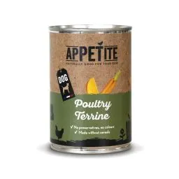 Appetite In Blik Terrine Met Gevogelte Hond (adult) 400g