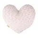 Coussin cœur doux rose 45x40x10cm