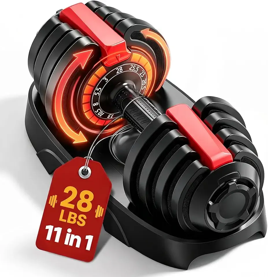 28/40/50/90 lbs Adjustable Dumbbell Set, Adjustable Dumbbells