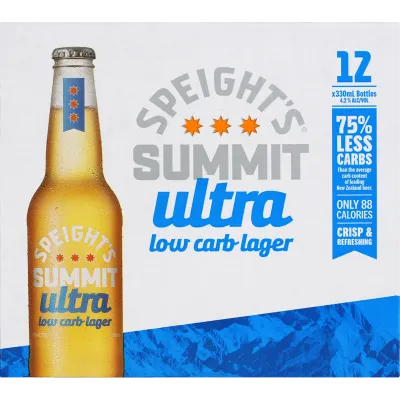 Speight's Summit Ultra Low Carb 330ml 12 Pack Range