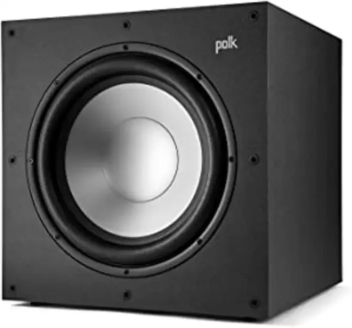 Polk Monitor XT12 Powered Sub - 12" Balanced Woofer & 100W Class A/B Amplifier, Low-Resonance MDF Cabinet & Removable Grille, Dolby Atmos & DTS:X Compatible, Home Theater Subwoofers, Midnight Black