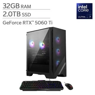 MSI Codex R2 Gaming Desktop - Intel Core Ultra 7 265 - NVIDIA RTX 5060 Ti 8GB - Windows 11 Home - 32GB RAM - 2TB SSD
