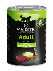 MAJESTIC mit Ente, Süßkartoffel für Hunde 6 x 400 g