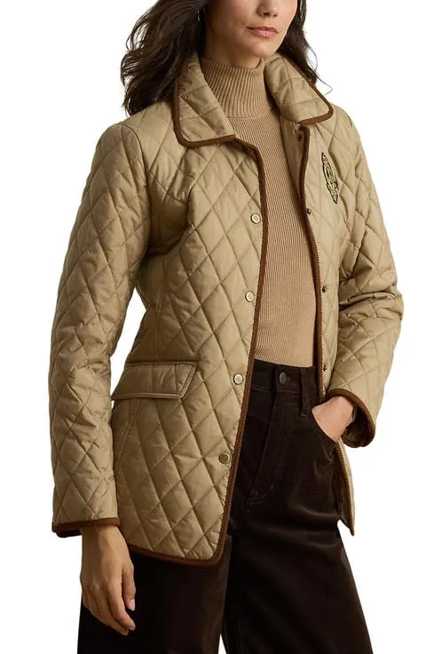 Lauren Ralph Lauren Butterpile Crest Quilted Jacket