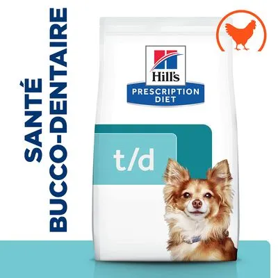 Hill's Prescription Diet t/d Mini Dental Care poulet pour chien
