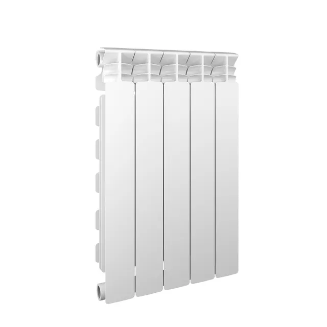 Radiatore acqua calda EQUATION ALURAD in alluminio, 5 elementi, interasse 600 mm, bianco