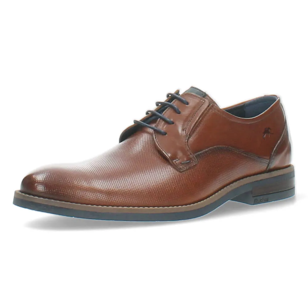 cognac geklede schoen