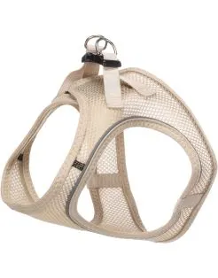 Flamingo Kattenharnas Step&Go Berta - Kattentuigje - Beige A:30-34cm B:48-52cm X 3mm Large