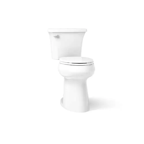 Highline Extra Tall Arc Complete Solution 2-Piece 4.8 LPF Single Flush Elongated Toilet in White