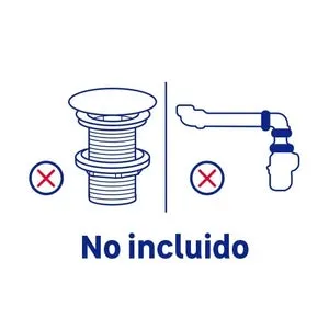 Mueble de baño con lavabo Espacio roble gris mate 70x46 cm con 2 cajones