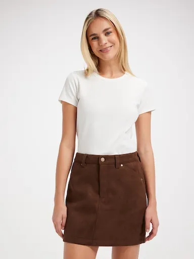 Just Jeans Heidi Suedette Mini Skirt
