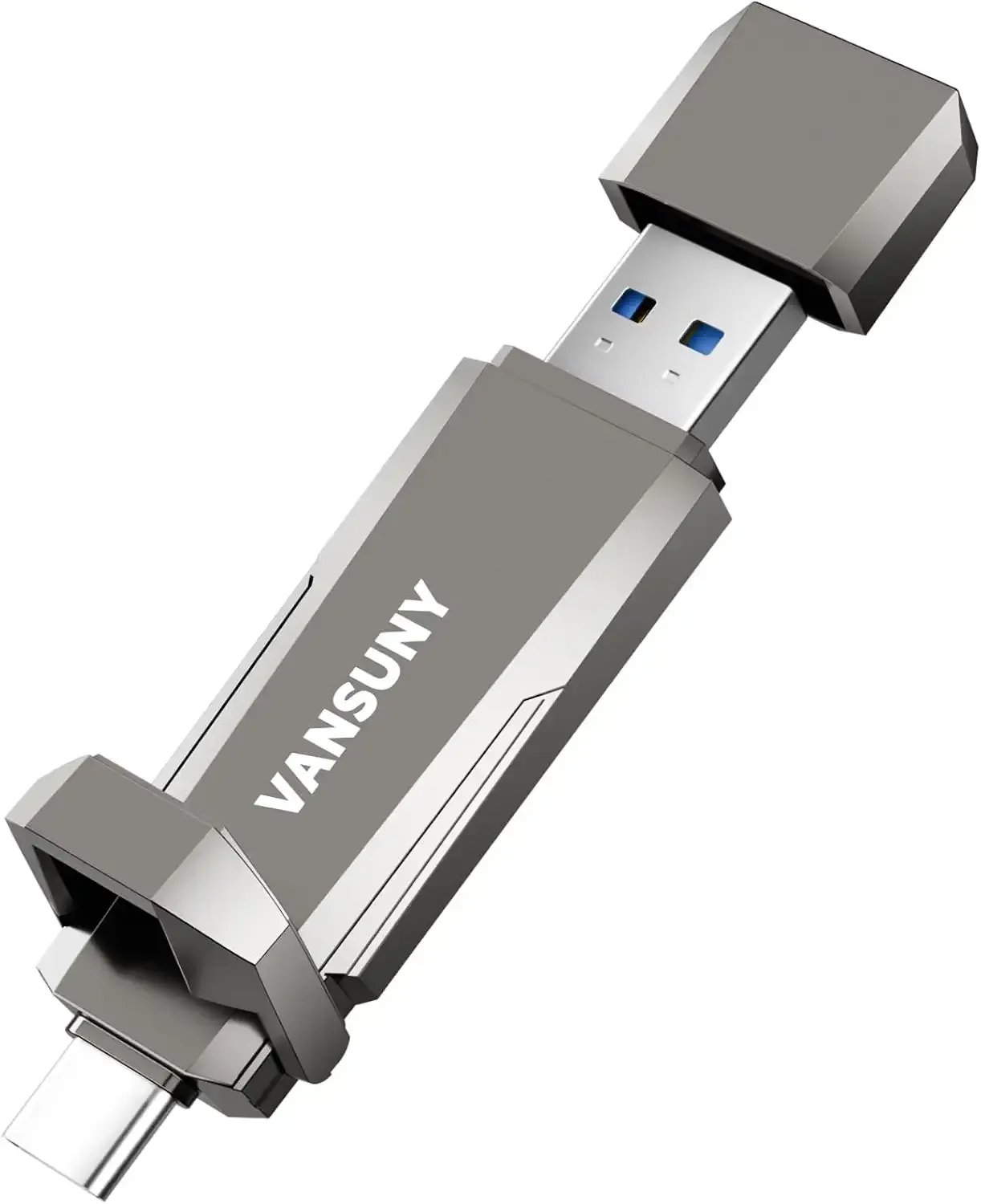 Vansuny 1TB USB Solid State Drive Up to 1000MB/s 3.2 Gen 2 Dual SSD USB A + Type C Portable External SSD for Android Phone Tablet Laptop MacBook PC