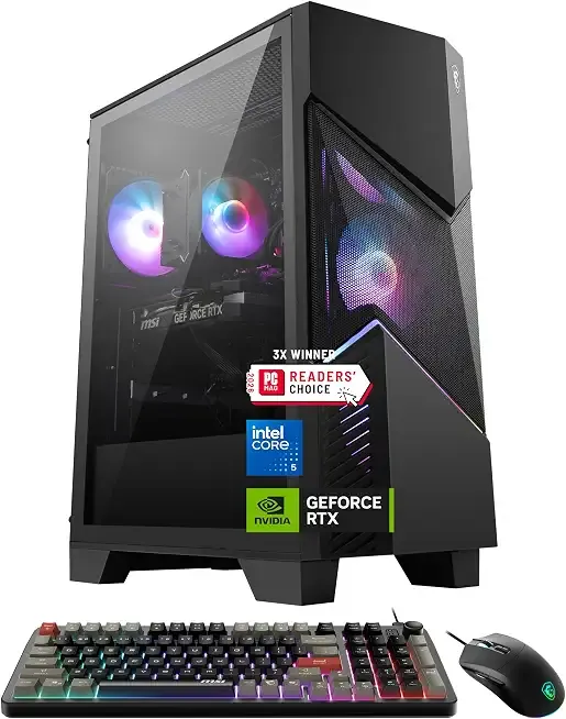 msi Codex R2 Gaming Desktop PC | NVIDIA GeForce RTX 5070 12GB | Intel Core i5-14400F | 32GB DDR5 RAM | 1TB NVMe SSD | Air Cooling | Wi-Fi 6E | Windows 11 Home | VR Ready | D14NVP5-613US