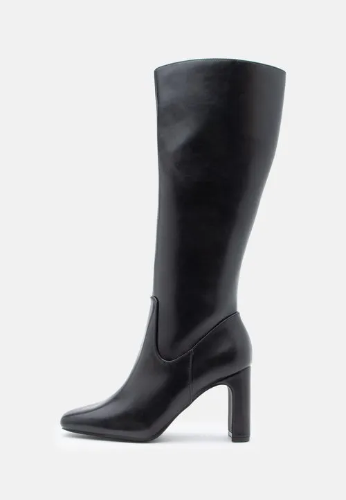 Boots med høye hæler - black