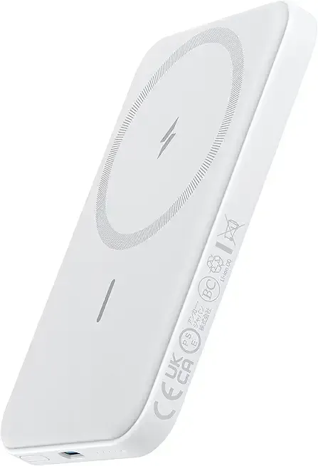 Anker 621 Magnetic Portable Charger (MagGo), 5,000mAh Wireless Power Bank with USB-C Cable, Magsafe-Compatible Battery Pack for iPhone 16/15/14/13/12 Series