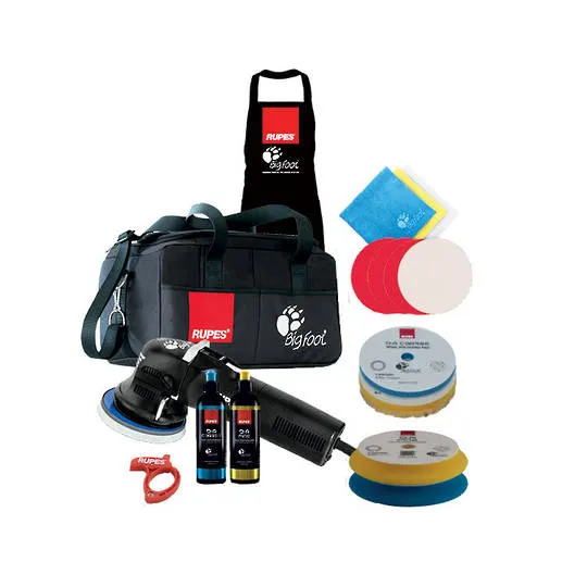 RUPES 125mm BigFoot 'Dueto' Electric Random Orbital Sander & Polisher 12mm Orbit LHR12E LUX Kit