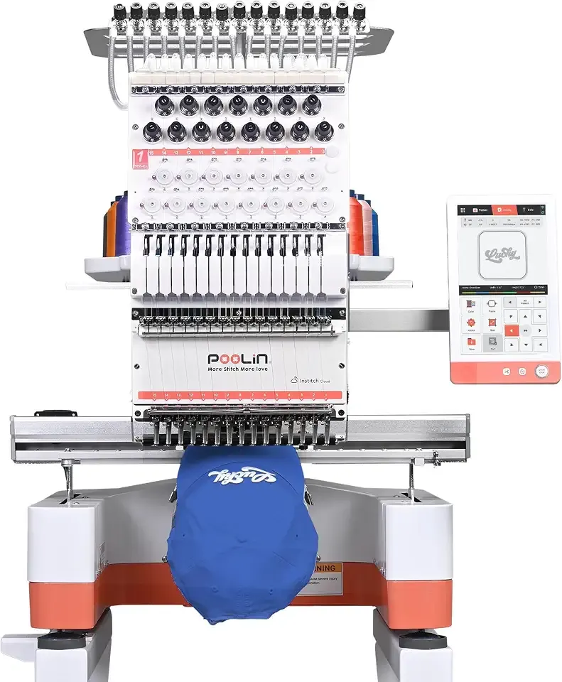 Poolin EOM 15 Needle Commercial Embroidery Machine
