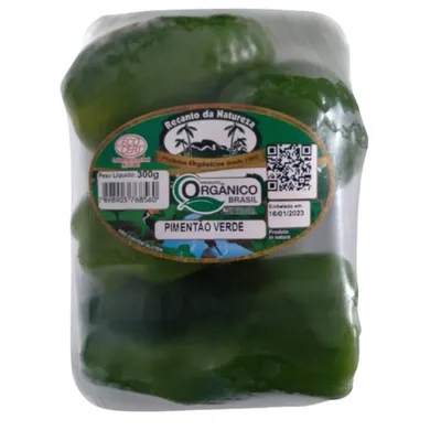 pimentão verde orgânico 300g