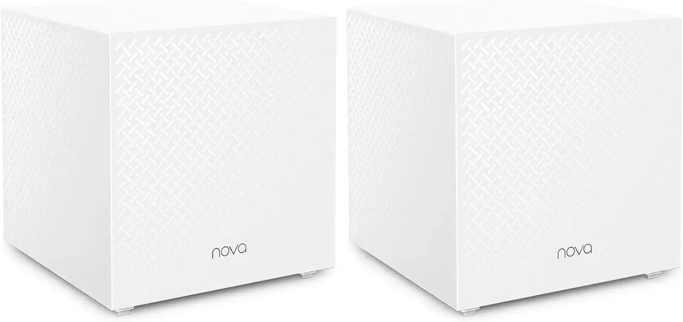 Tenda Nova Mesh WiFi System MW12 - Tri-Band AC2100 Whole Home Mesh Router - Covers up to 4000 sq.ft - Gigabit Mesh Network for 100+ Devices - 3 Gigabit Ports - 2-Pack