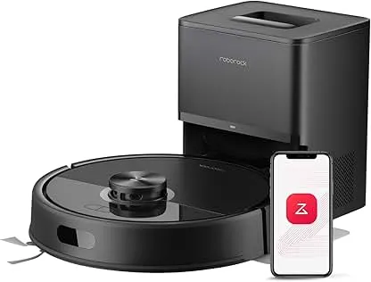 roborock Q7 M5+ Robot Vacuum and Mop, Upgraded from Q5 Max+, Up to 7-9 Weeks Self-Empty, 10000Pa Suction, Dual Anti-Tangle System for Pet Hair & Carpet, PreciSense LiDAR Navigation, App Control, Black roborock Q7 M5+ Robot Vacuum and Mop, Upgraded f…