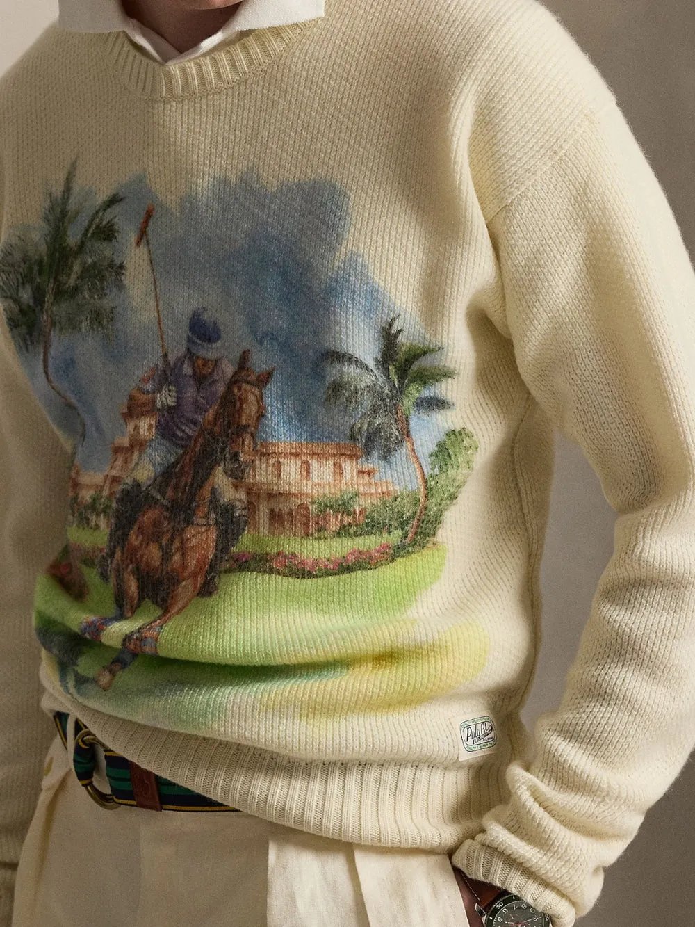 CASHMERE GRAPHIC SWEATER