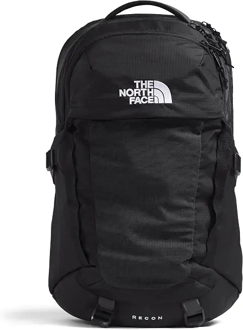The North Face Recon Everyday Laptop Backpack, Blk/Blk-NPF, One Size | Daypack, Water Repellent, Laptop Sleeve, 2 Water Bottle Pockets