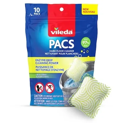 PACS Floor Cleaner, Crisp Citrus- 10pk