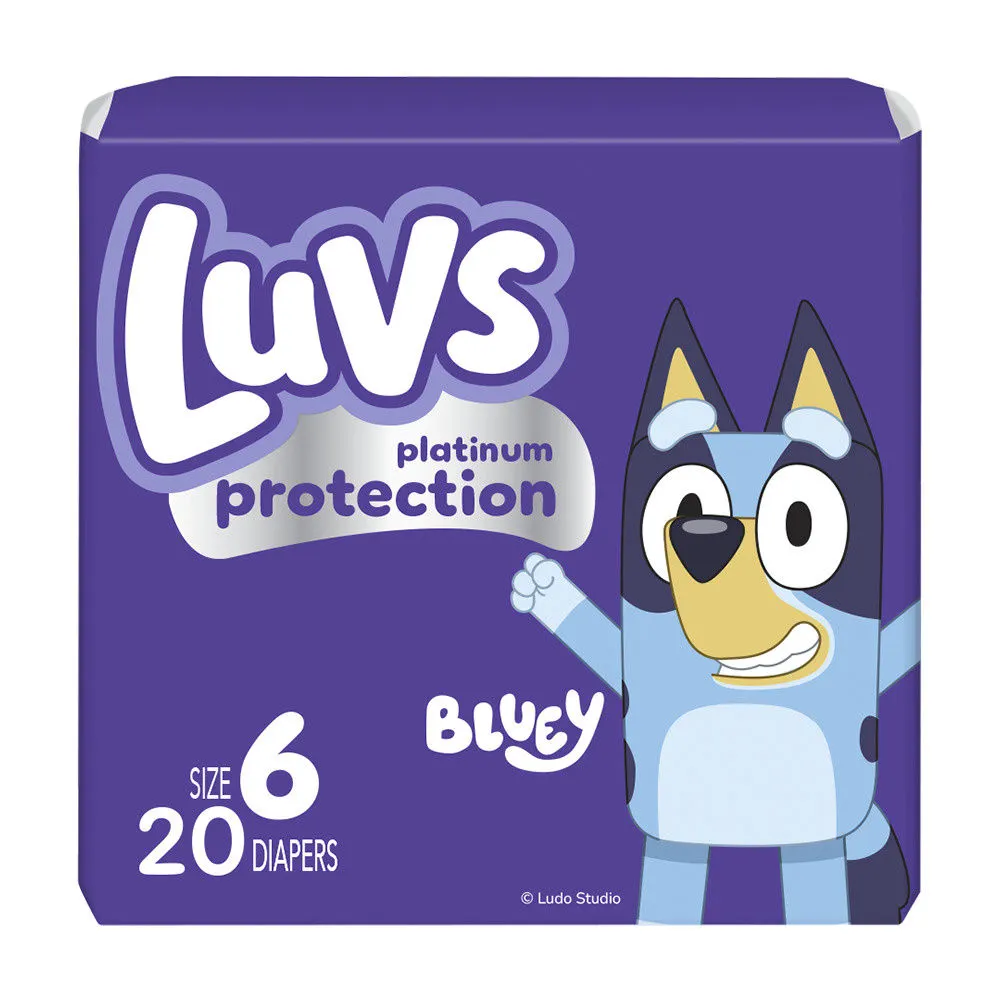Luvs Platinum Protection Baby Diapers, Size 6 (35+ lb), 20 Count