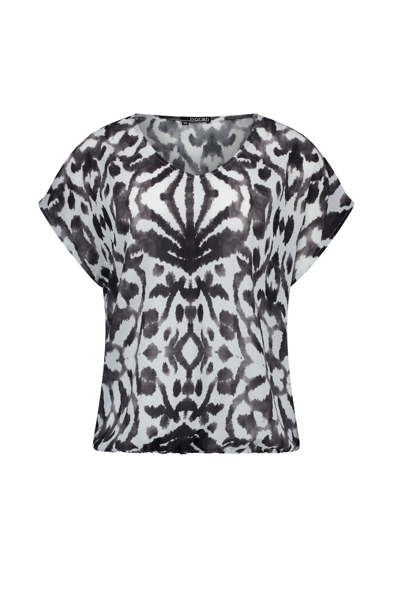 Zwart/wit shirt met grafische print