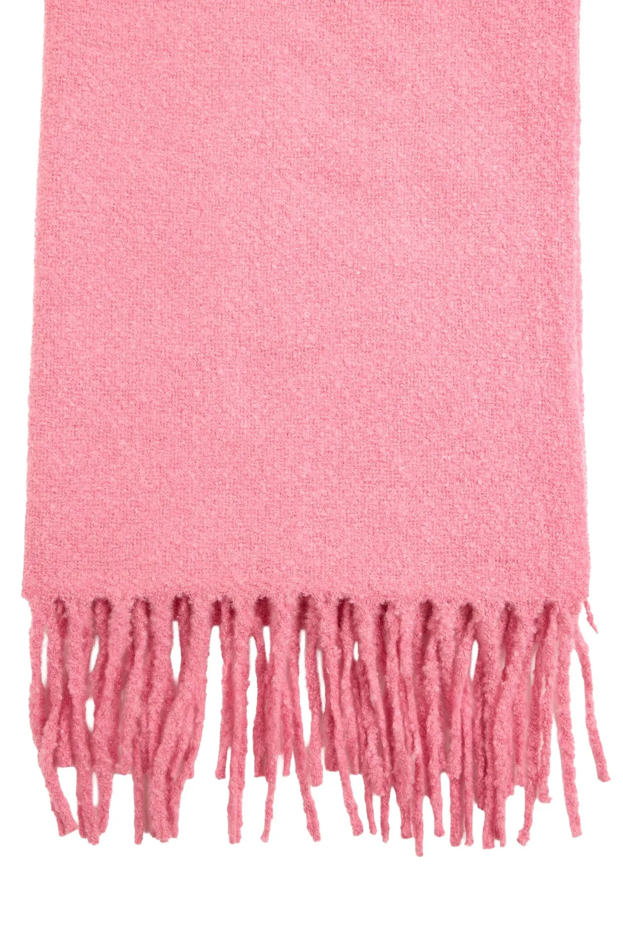 Roze gebreide sjaal